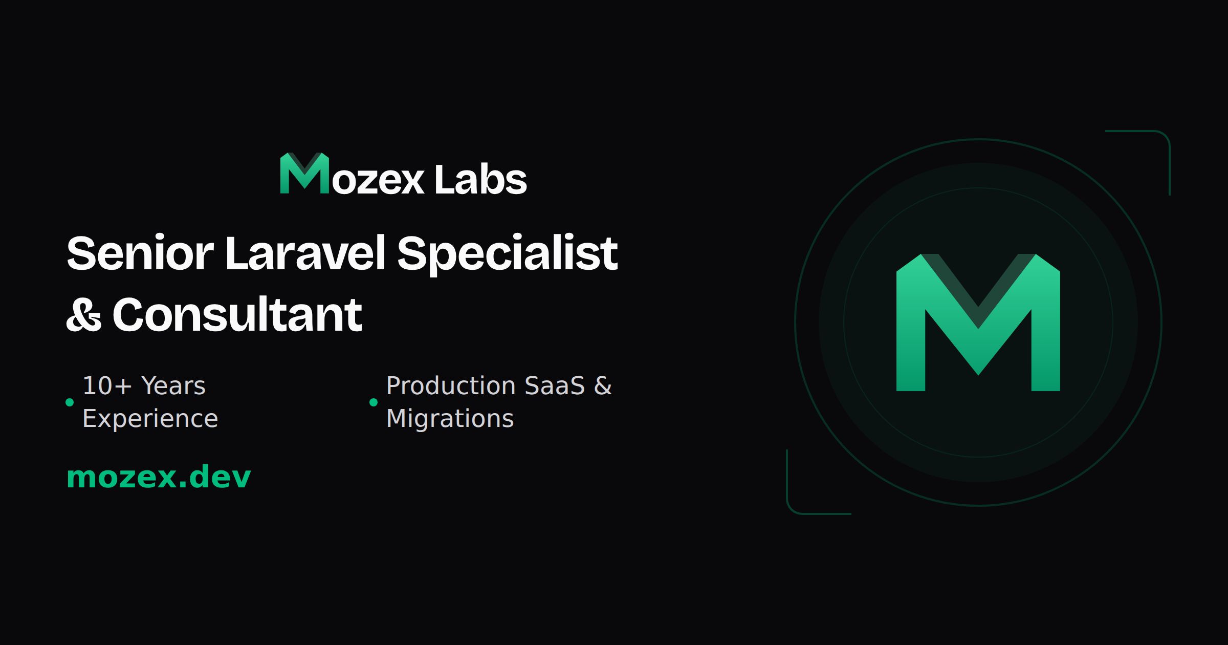 Mozex Labs | Senior Laravel Specialist & Consultant